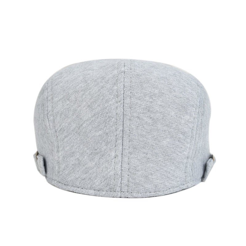 VOBOOM Men Newsboy Cap Cotton Flat Ivy Gatsby Driving Hat (Light Grey) - Image 4